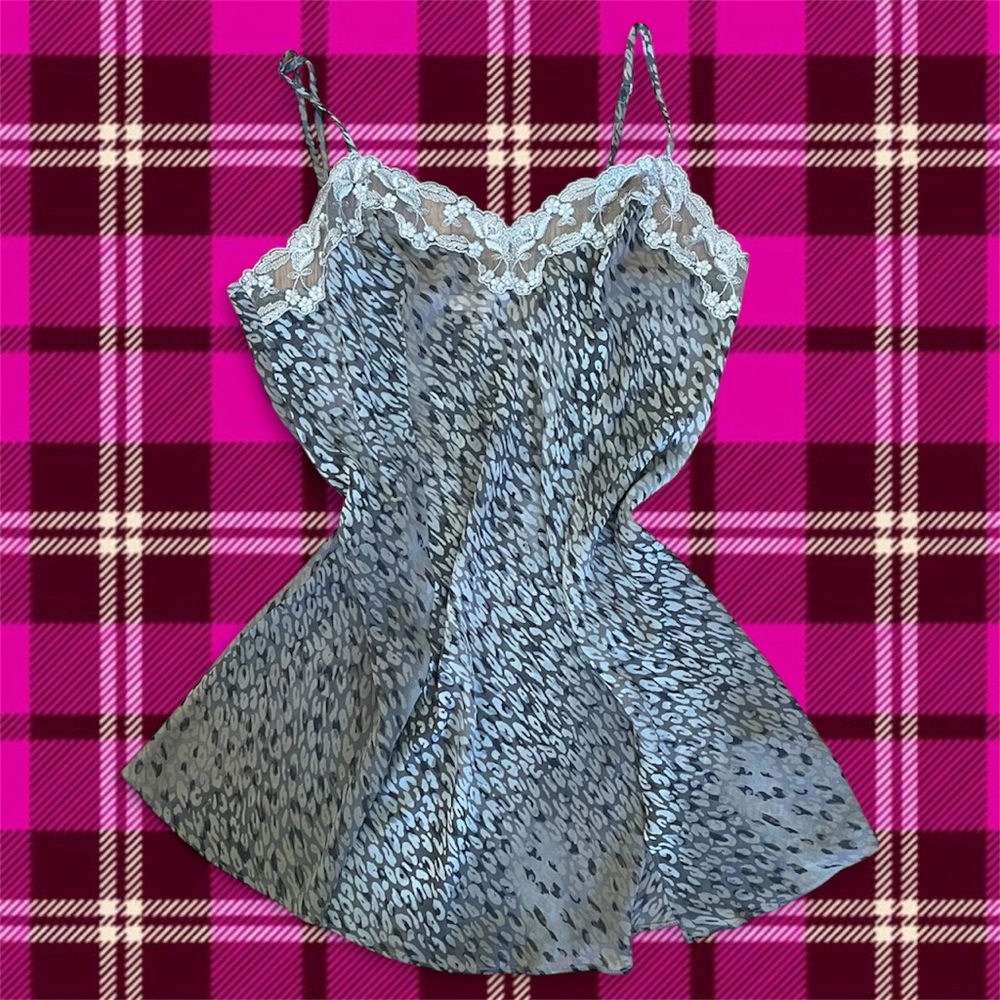 Victoria's Secret Brown Leopard Print Chemise